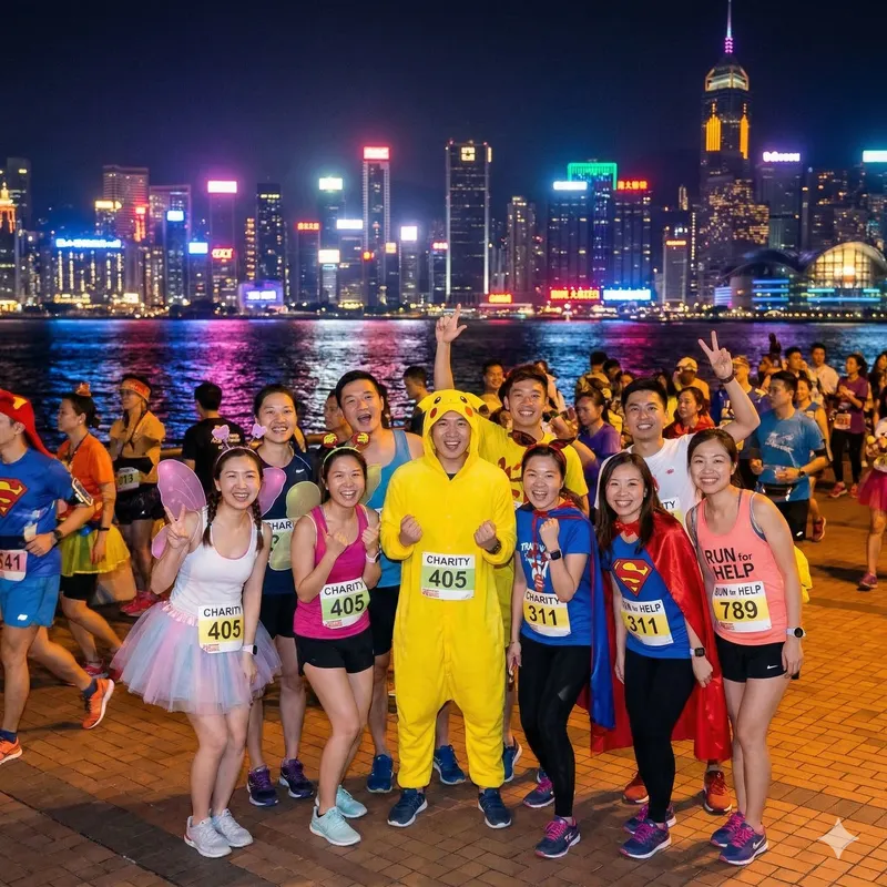 慈善跑參加者照片